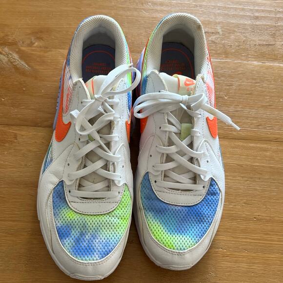 Nike Air Max Excee Multi-Color Women’s Size 9.5 Tie Dye Neon Sneakers Shoes - Picture 5 of 9